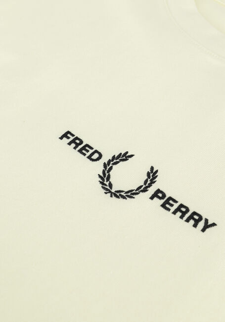 Gele FRED PERRY T-shirt EMBROIDERED T-SHIRT - large