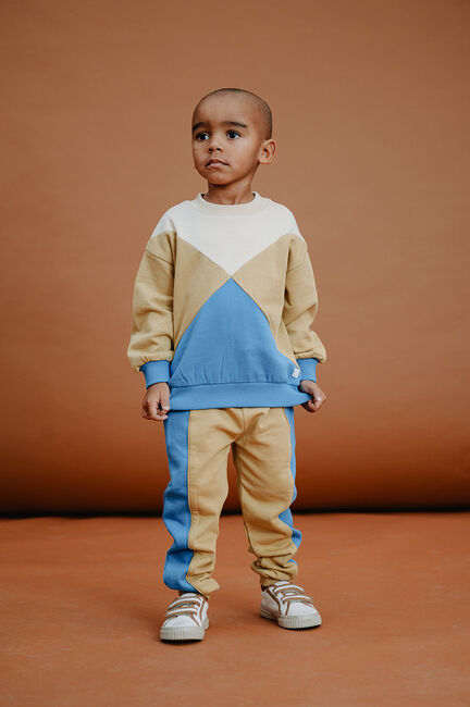 Bruine Sproet & Sprout Joggingbroek SWEATPANTS COLOURBLOCK - large