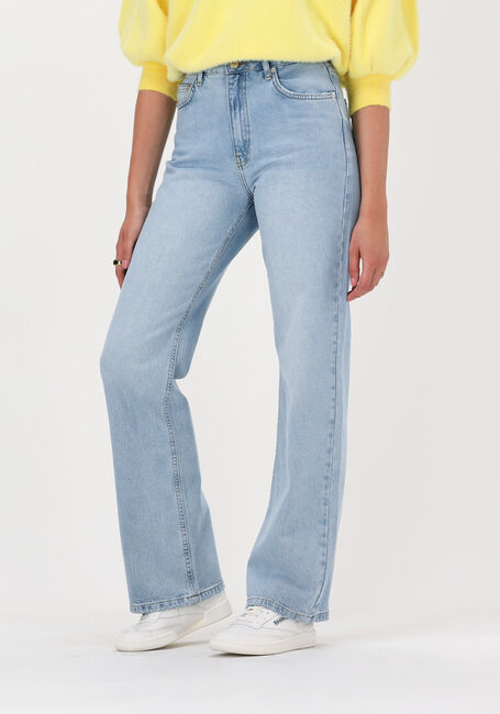 Lichtblauwe NA-KD Straight leg jeans RELAXED FULL LENGTH JEANS - large