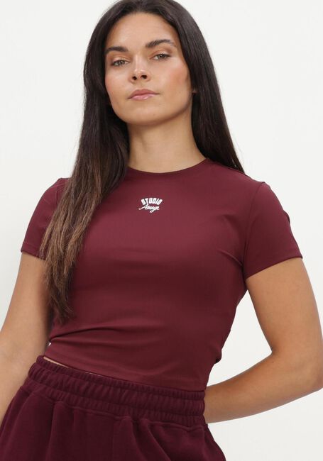Bordeaux STUDIO AMAYA T-shirt ESSENTIEL TEE - BORDEAUX - large