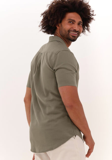 Olijf ANERKJENDT Casual overhemd AKLEO TENCEL MIX SS SHIRT - large