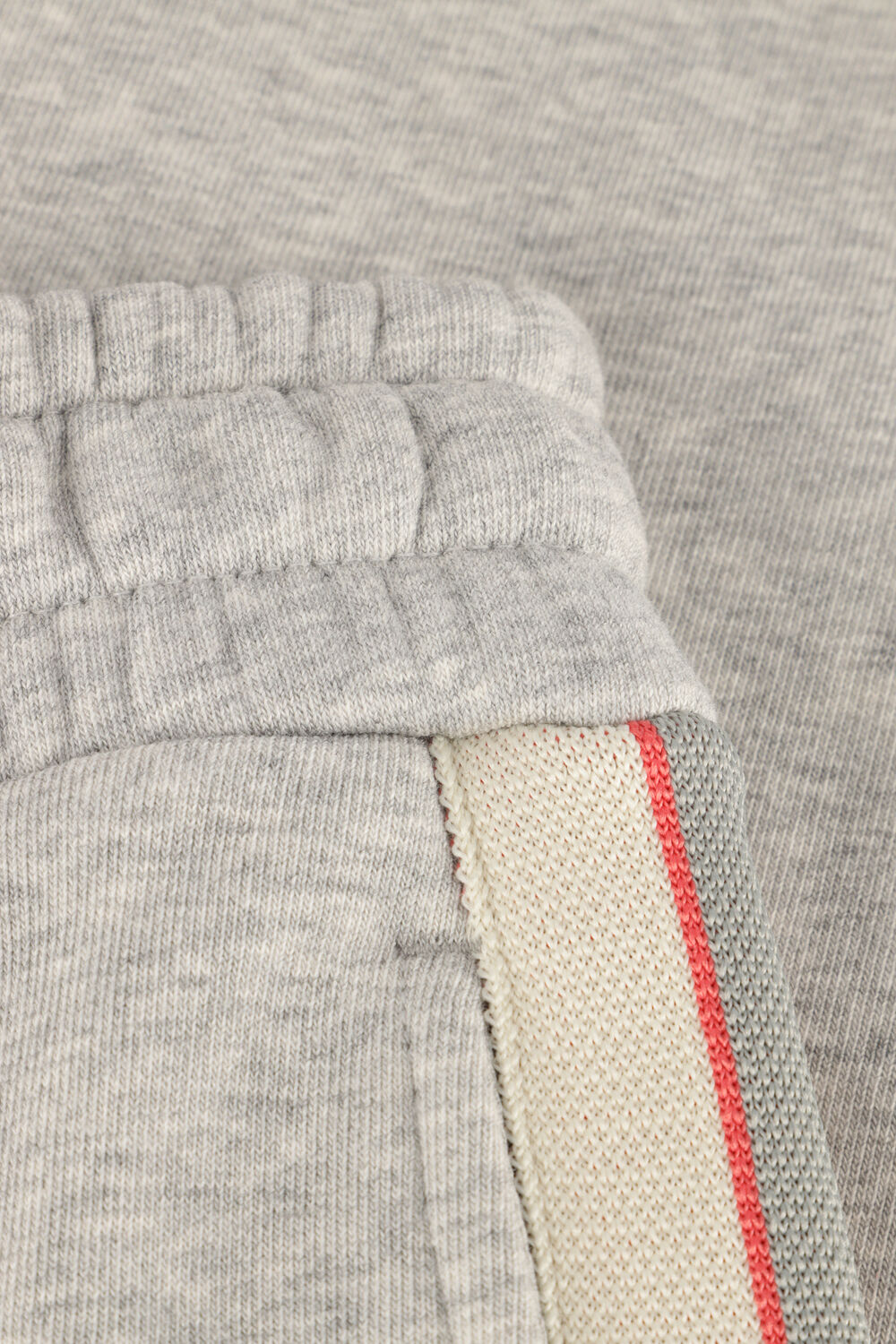 Grijze ALIX THE LABEL Joggingbroek LADIES KNITTED SIDE TAPE WIDE LEG SWEAT PANTS - large