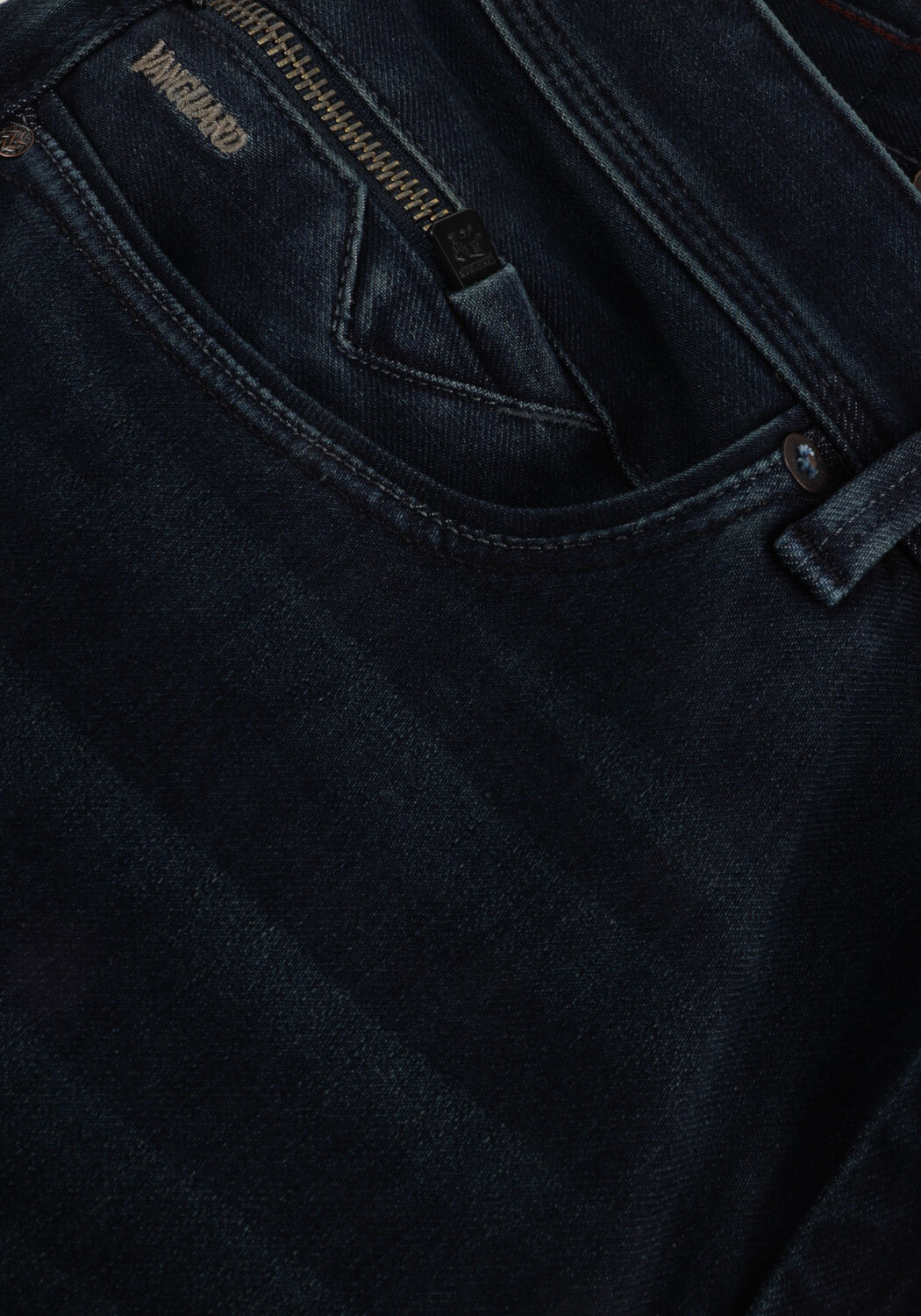 Blauwe VANGUARD Slim fit jeans V850 RIDER BLUE NIGHT USED - large