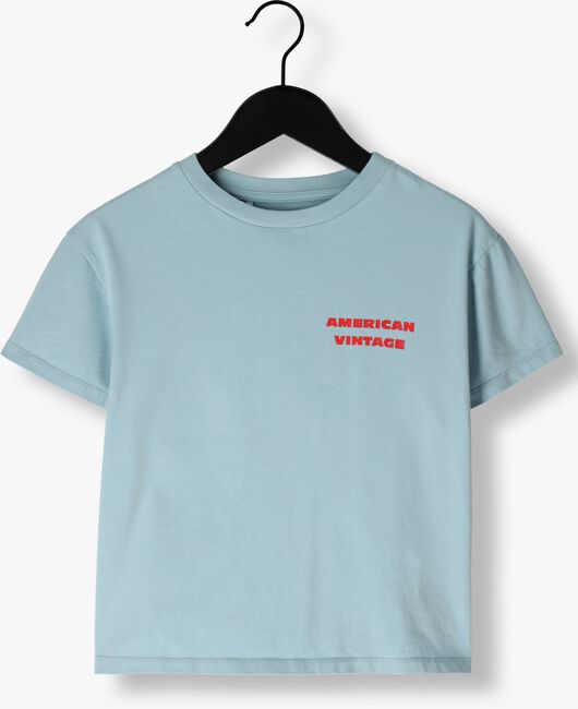 Lichtblauwe AMERICAN VINTAGE T-shirt FIZVALLEY - large