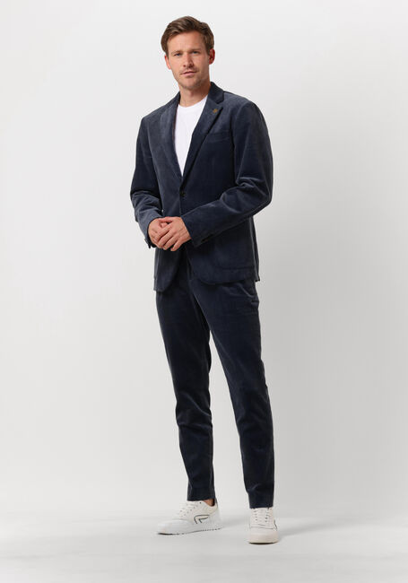 Blauwe SCOTCH & SODA Chino BLAKE - CORDUROY PLEATED CHINO - large