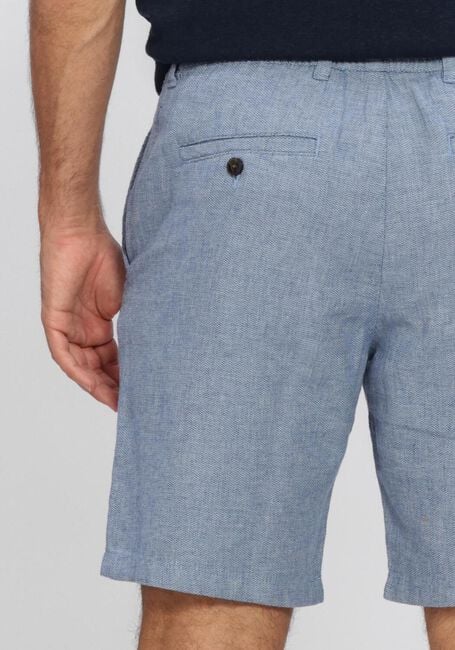 Blauwe SELECTED MEN Korte broek SLHREGULAR-BRODY LINEN BLD SHORTS NOOS - large