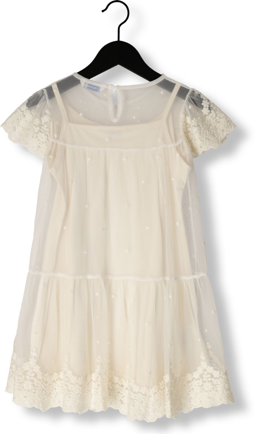 MAYORAL Meisjes Jurken Tulle Dress Beige