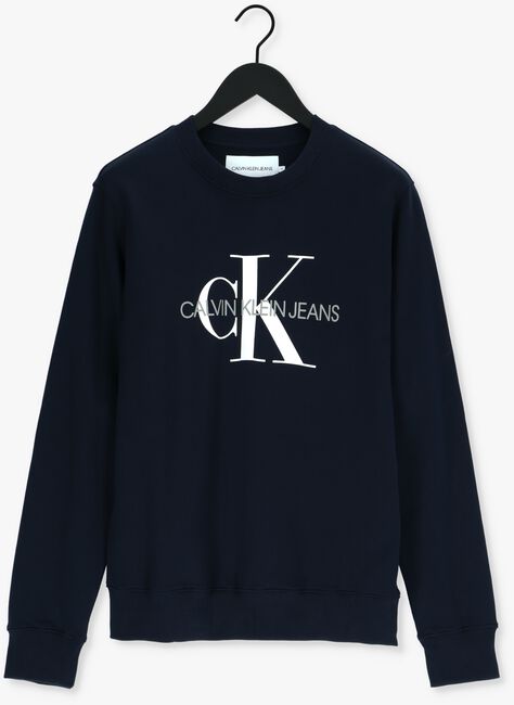Blauwe CALVIN KLEIN Sweater ICONIC MONOGRAM CREWNECK - large