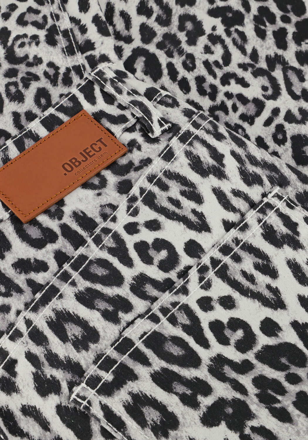 Grijze OBJECT Wide jeans OBJSENI MOJI HW JEANS - large