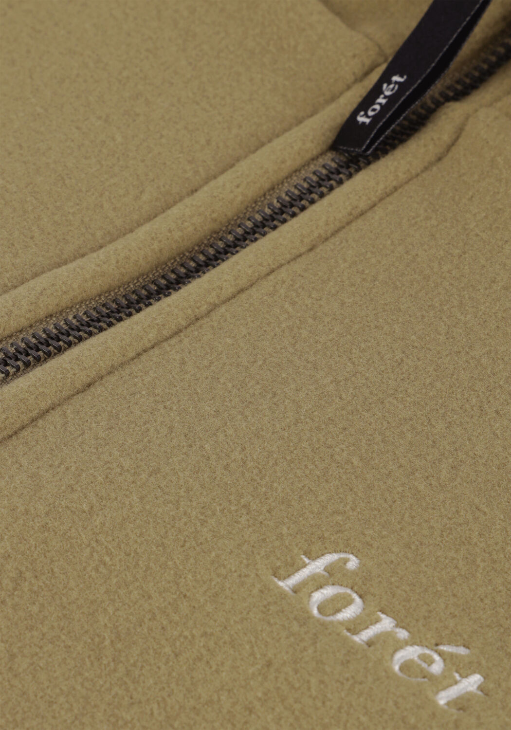 Groene FOR&Eacute;T Trui MOTION HALF ZIP - large