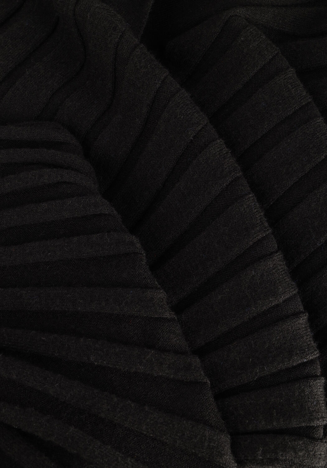 Zwarte MODSTR&Ouml;M Midi jurk AVERY DRESS - large