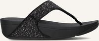 Zwarte FITFLOP Slippers LULU GLITTER TOE-POST - medium