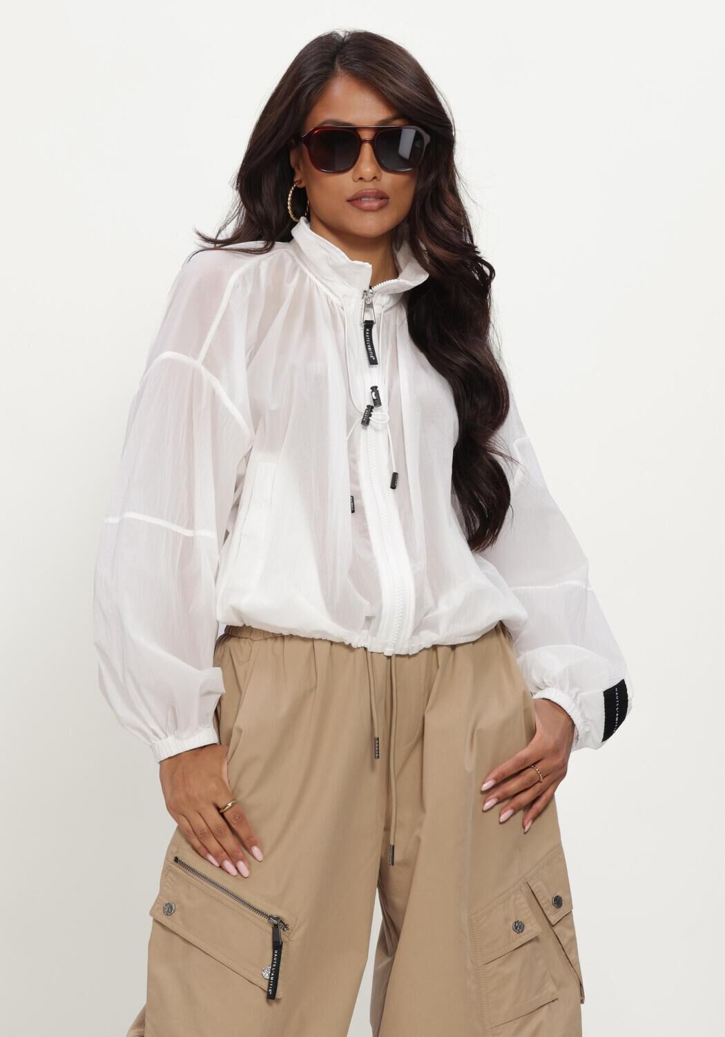 HAUTE L'AMITIÉ Haute L'Amitié Dames Blouses Iron Paper Jacket Wit