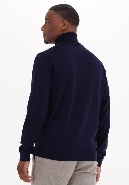 Donkerblauwe SELECTED HOMME Coltrui TOWN MERINO COOLMAX KNIT ROLL B - large