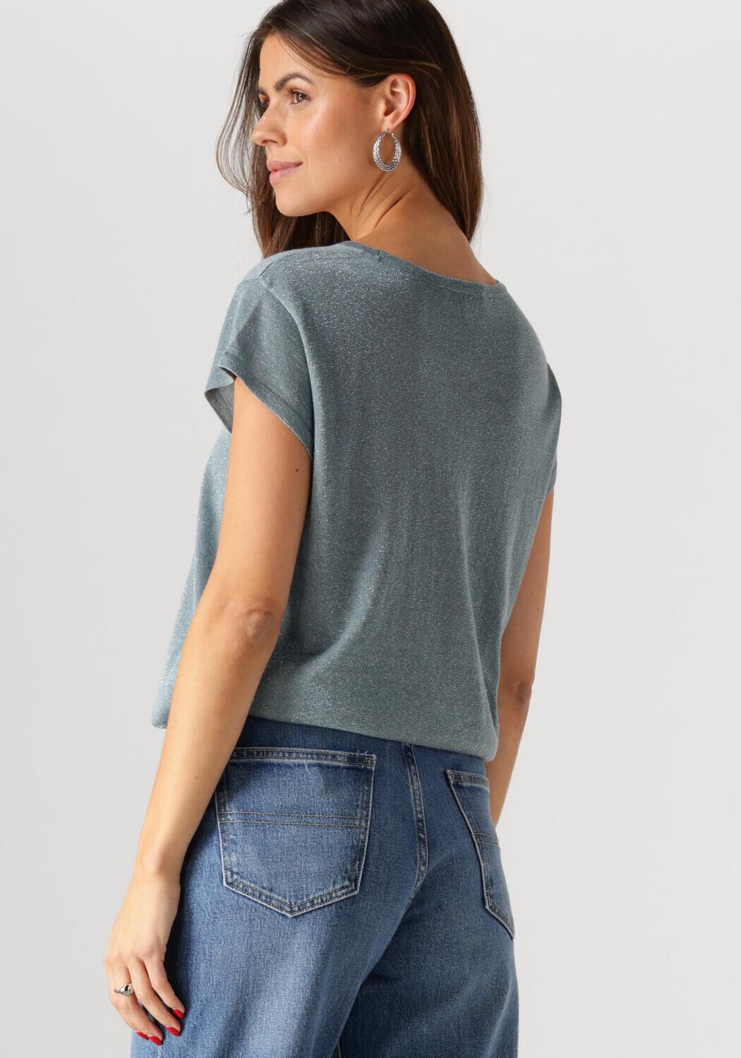MINUS Dames Tops & T-shirts Carlina Knit Tee Blauw