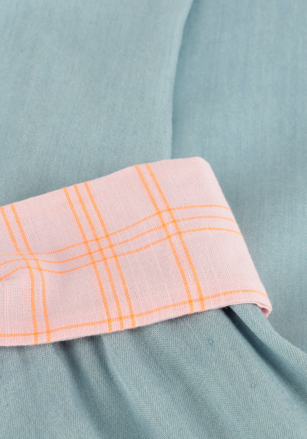 Lichtblauwe PETIT BLUSH Pantalon WIDE LEG PANTS - large