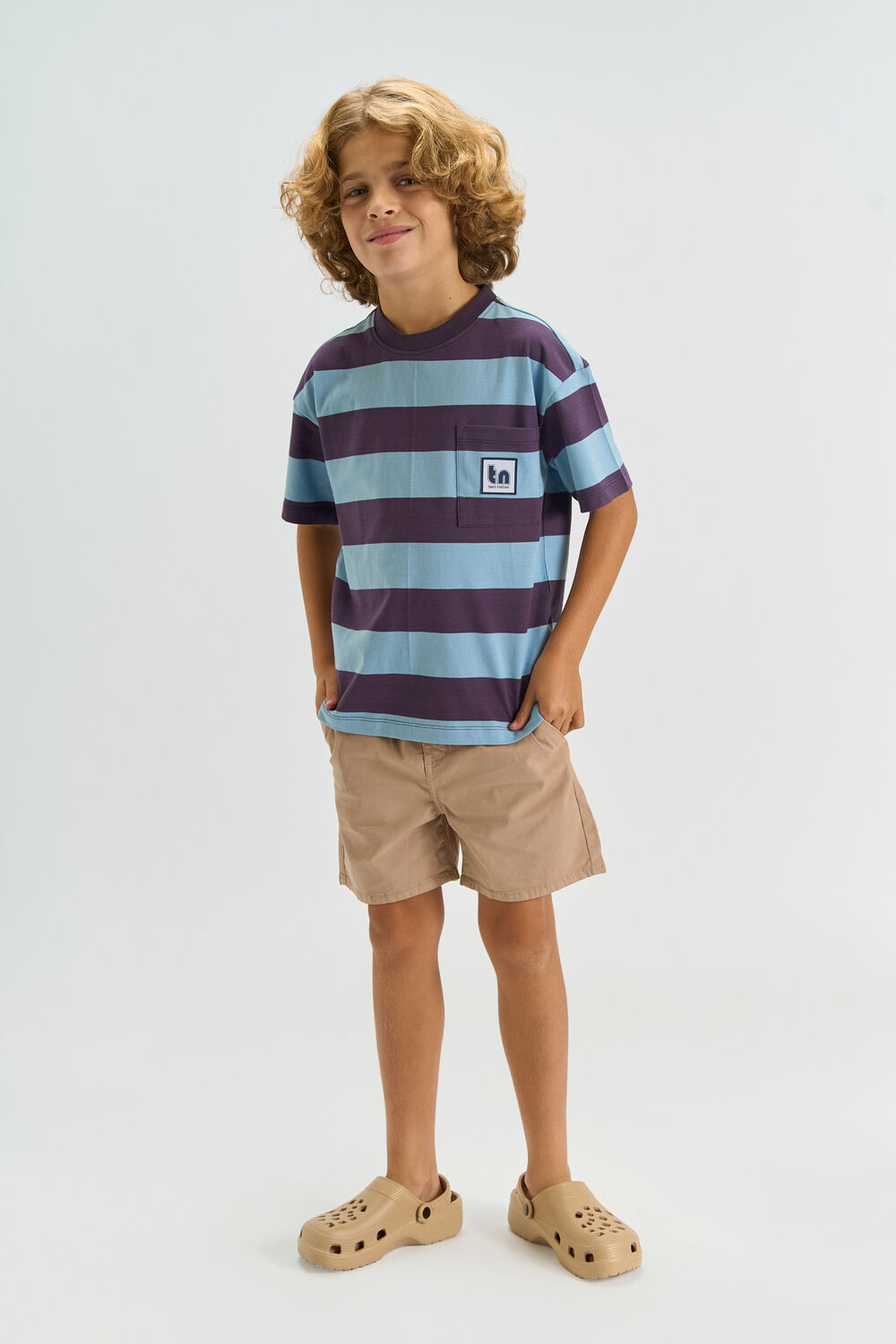 Blauwe THE NEW T-shirt TNTHOMSON - large