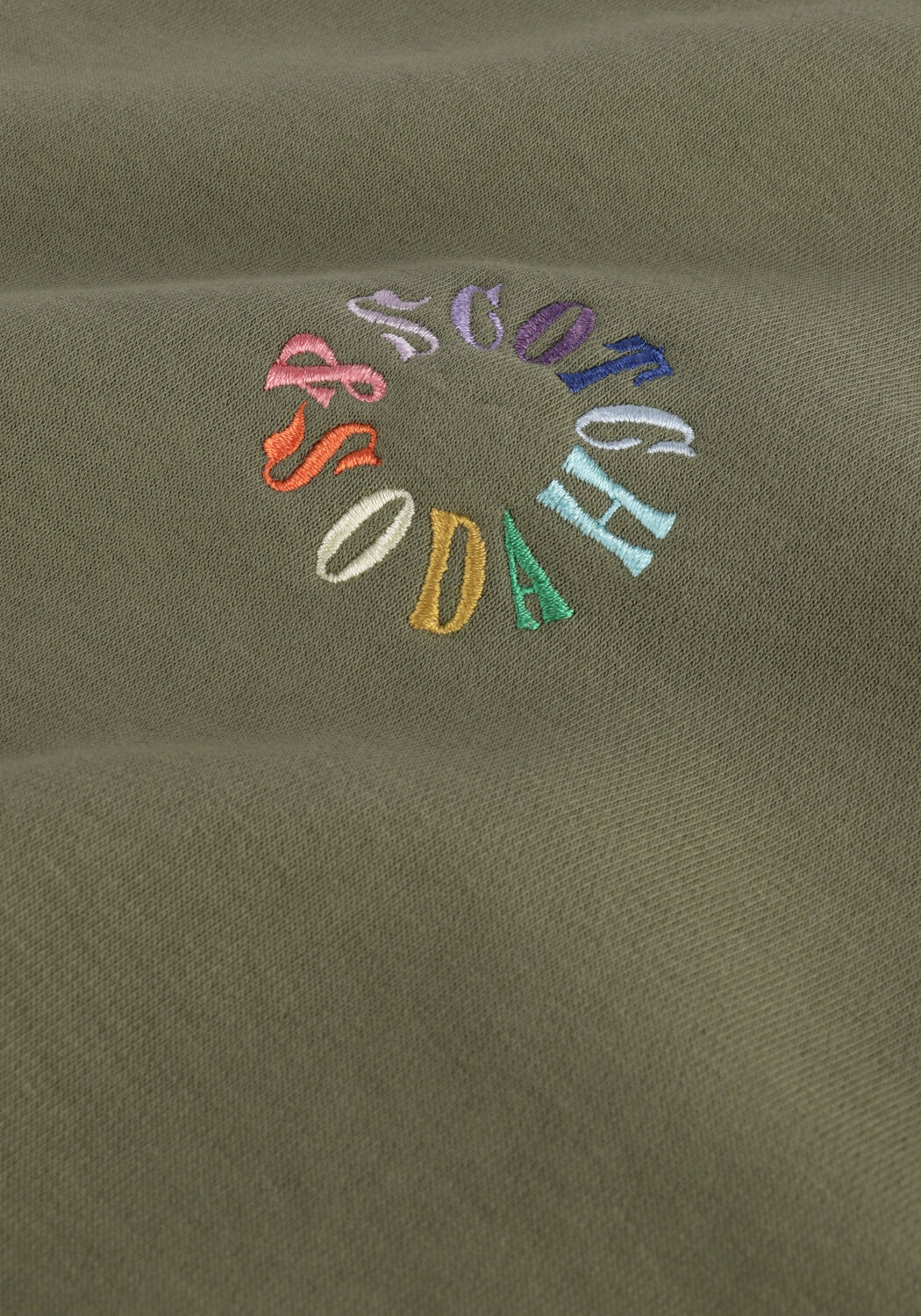 Groene SCOTCH & SODA Sweater REGULAR FIT CROPPED CREWNECK - large