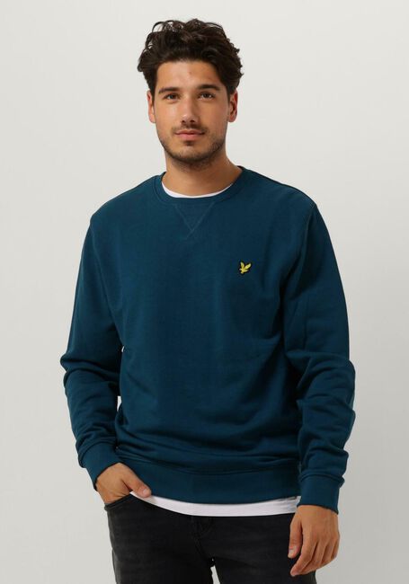 Blauwe LYLE & SCOTT Trui CREW NECK SWEATSHIRT - large