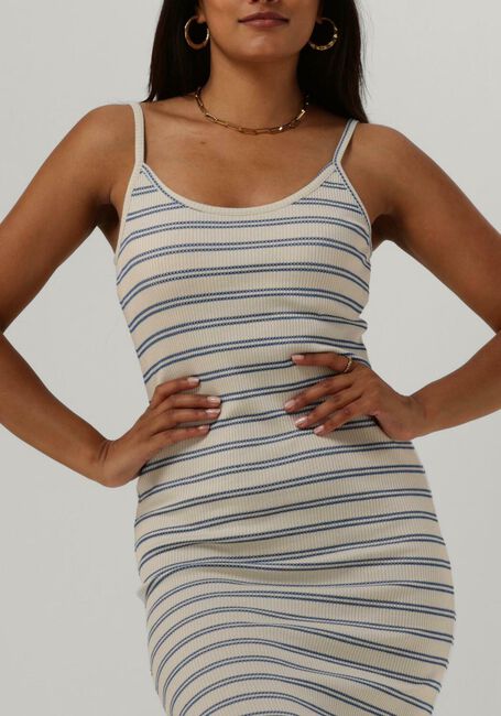 Lichtblauwe MSCH COPENHAGEN Midi jurk MSCHSTINNA STRAP DRESS STP - large