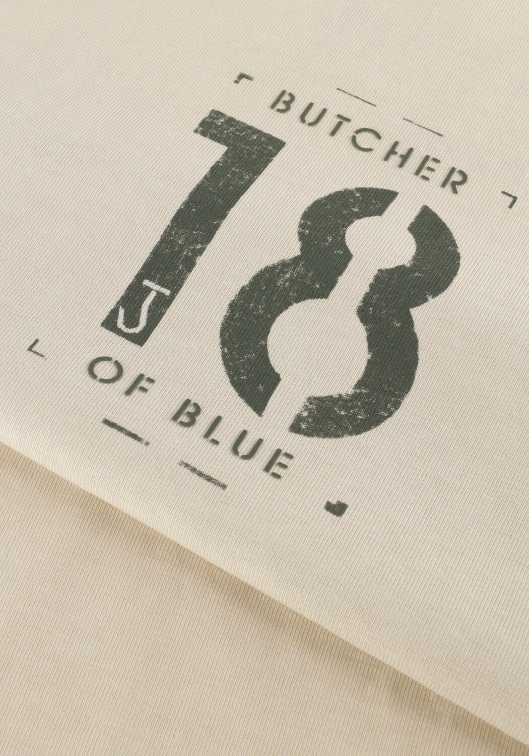 Beige BUTCHER OF BLUE T-shirt ARMY 18 STENCIL TEE - large