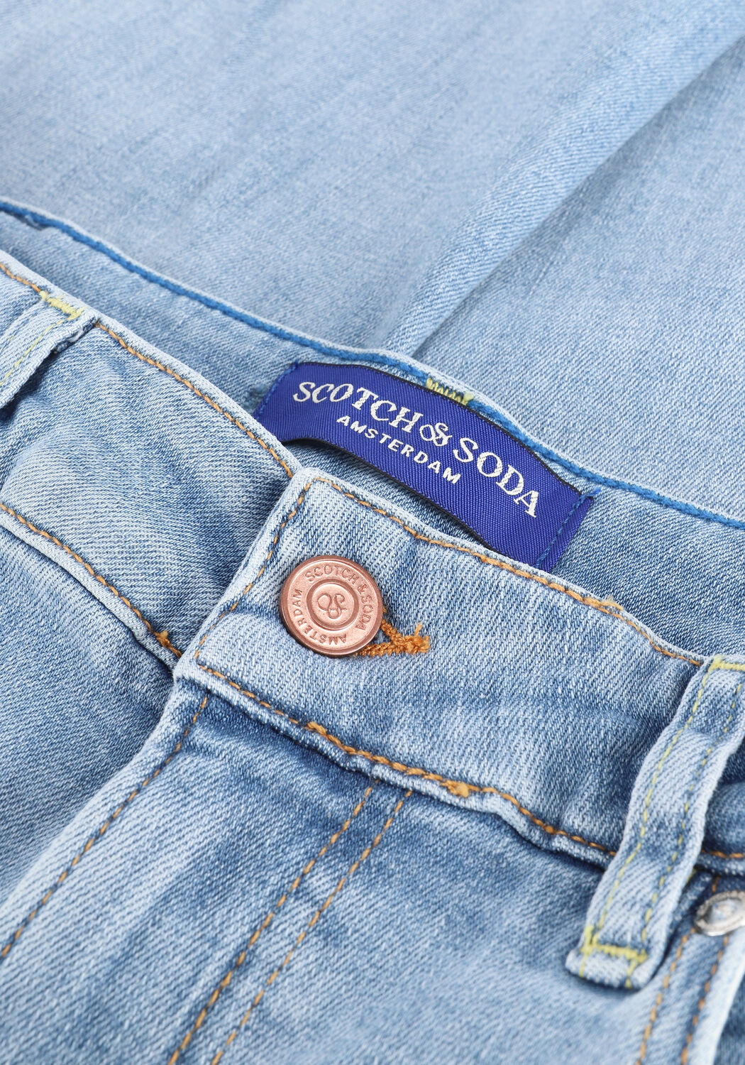 Lichtblauwe SCOTCH & SODA Skinny jeans SKIM SUPER SLIM JEANS - large