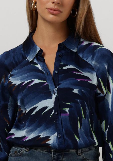 Blauwe POM AMSTERDAM Blouses FEATHERS BLUE - large