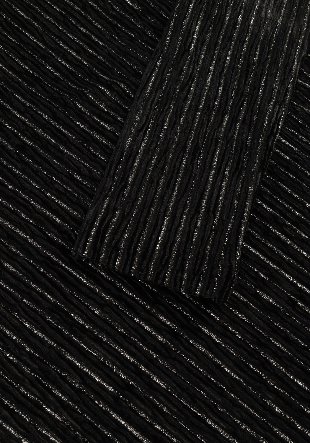 Zwarte ANOTHER LABEL Tops & T-shirts CHARLOT VELVET TOP L/S - large