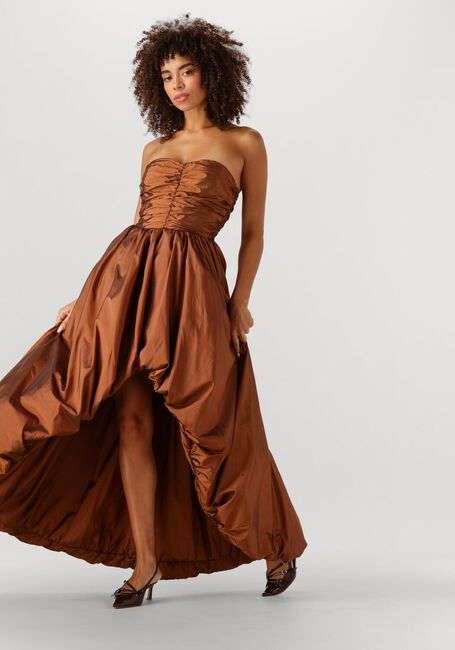 Bruine Y.A.S. Maxi jurk YASHALL STRAP MAXI DRESS - large