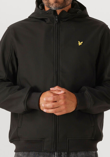 Zwarte LYLE & SCOTT Jack FLEECE BACK SOFTSHELL - large