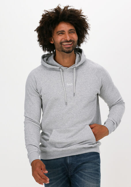 Lichtgrijze FORÉT Sweater BISON HOODIE - large