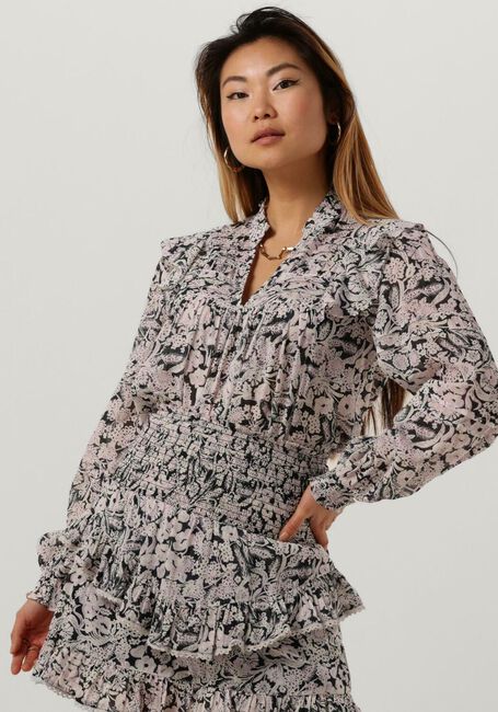 Zwarte NEO NOIR Blouses HAMA SWEET FLORAL BLOUSE - large