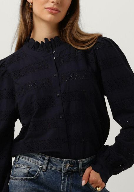 Donkerblauwe LOLLYS LAUNDRY Blouses RAMPUR - large