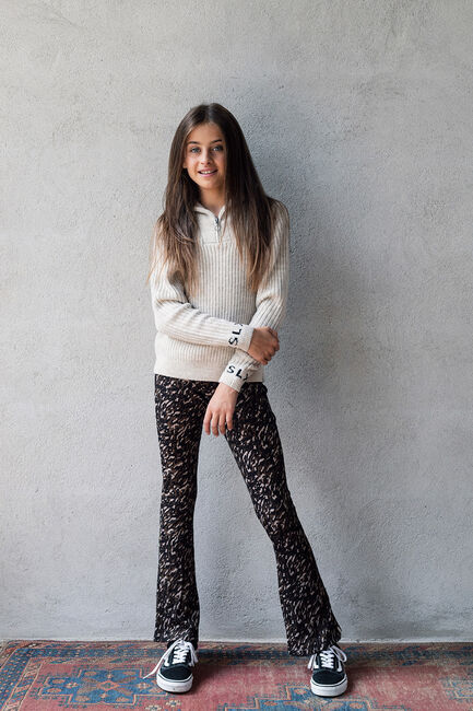 Bruine LOOXS Flared broek 2232-5670 - large