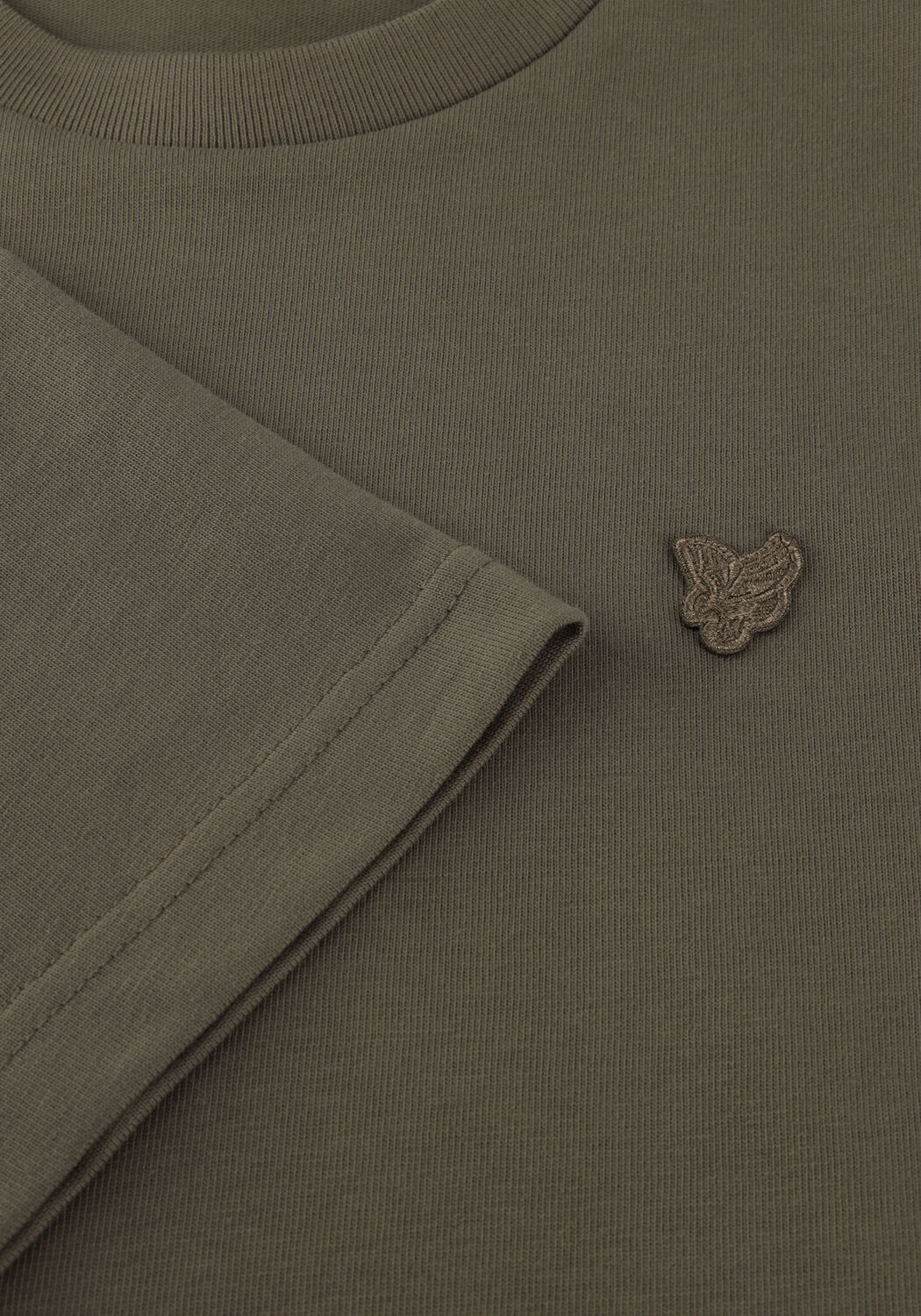 Khaki LYLE & SCOTT T-shirt HEAVY WEIGHT RELAXED T-SHIRT - large