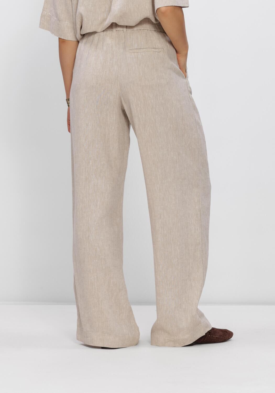 Zand MSCH COPENHAGEN Broeken MSCHVIANA GINIA PLEAT PANTS - large