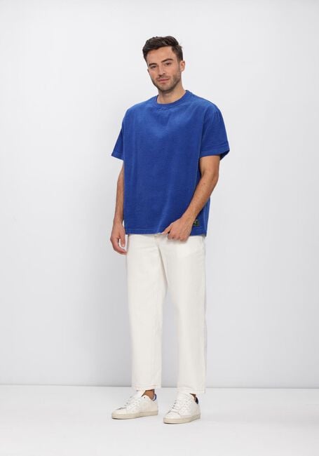 Blauwe ANERKJENDT T-shirt AKVILLADS CORDUROY SS TEE - large