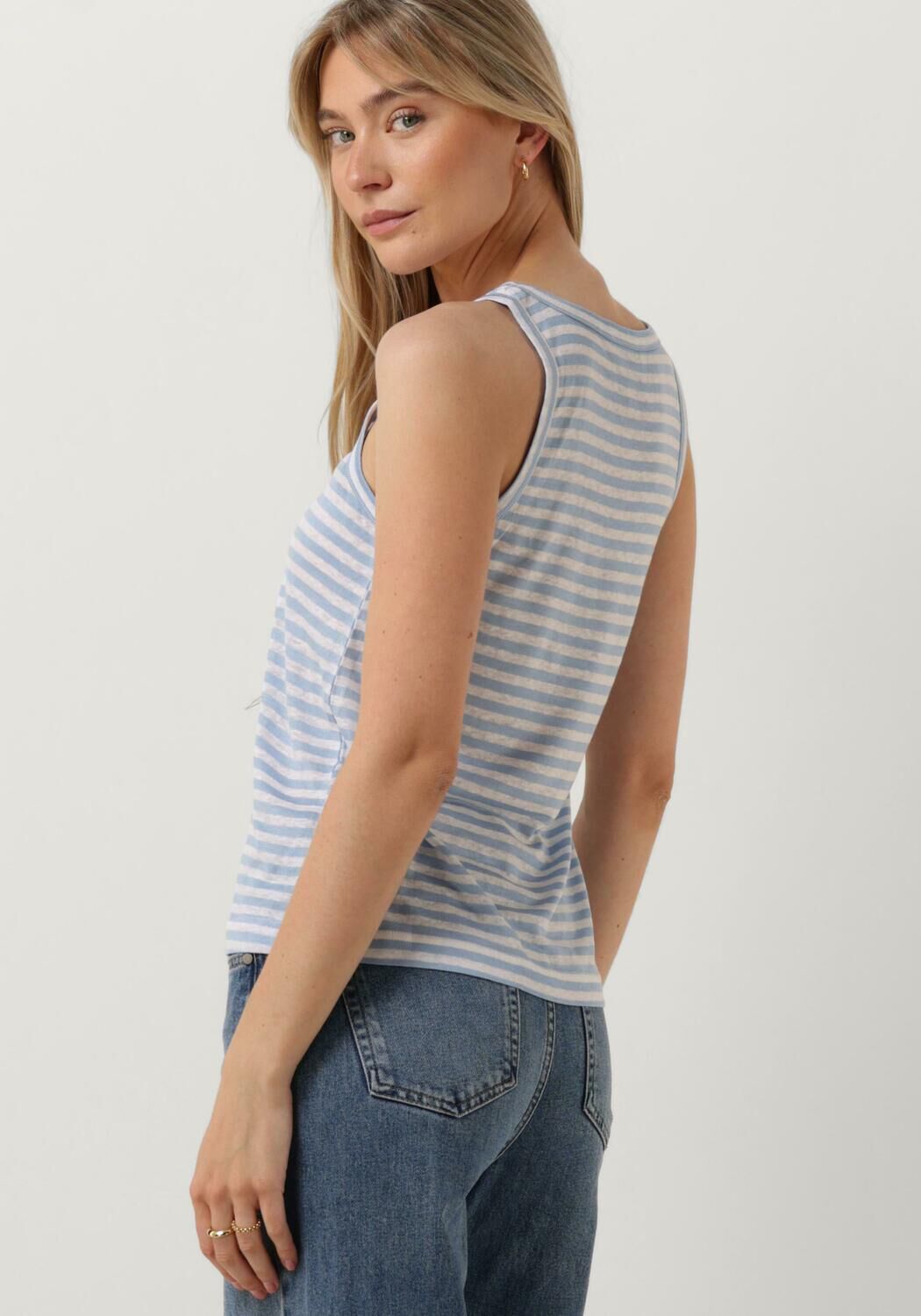MY ESSENTIAL WARDROBE Dames Tops & T-shirts Lisamw Top Lichtblauw