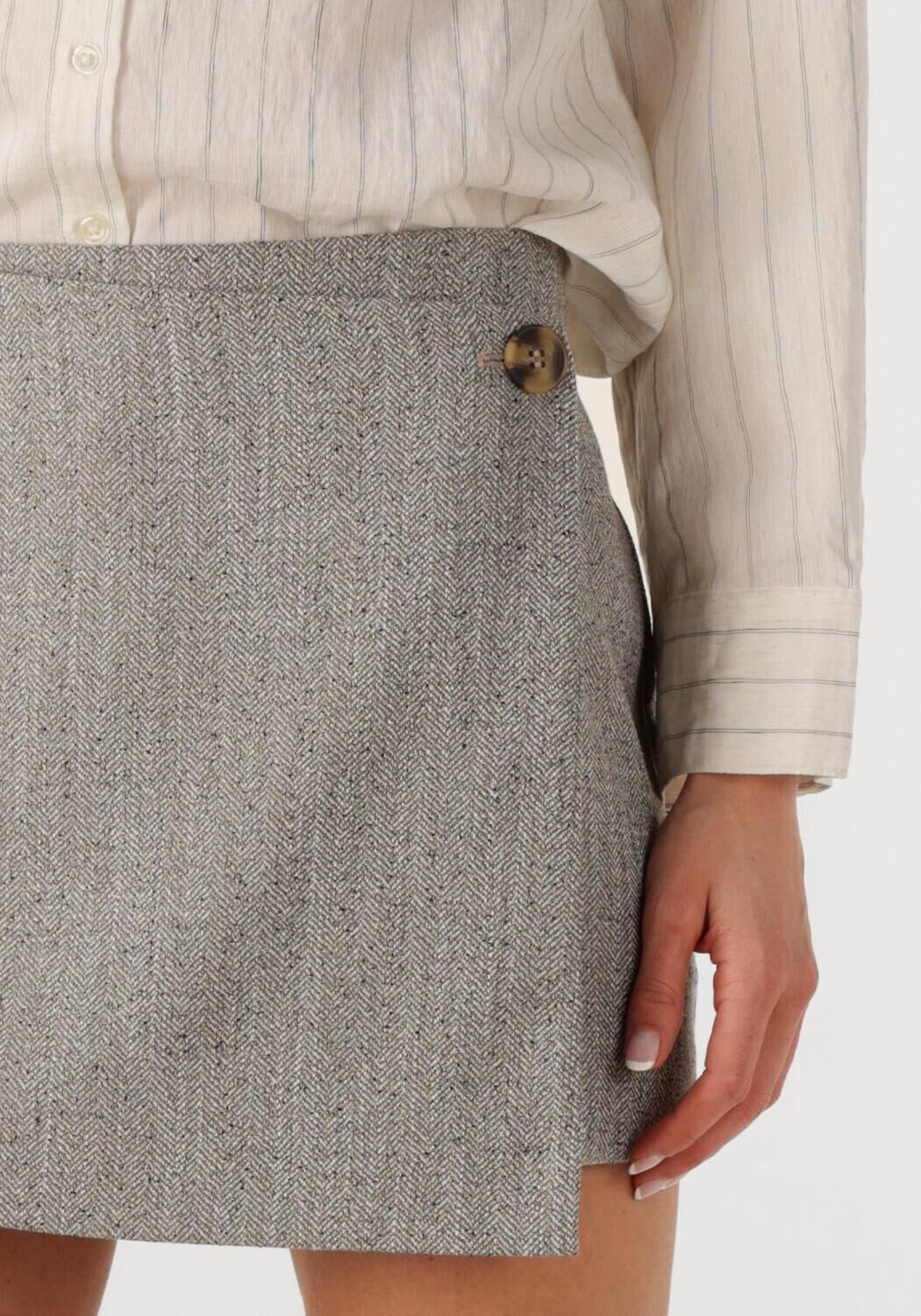 MY ESSENTIAL WARDROBE Dames Rokken Emmymw Wrap Skirt Zand