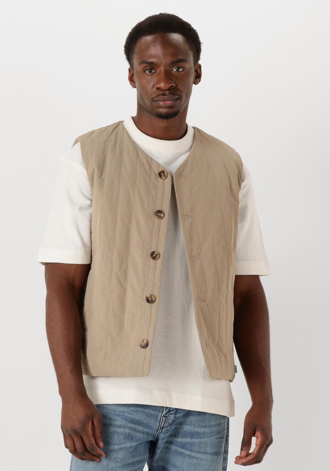 SELECTED HOMME Heren Colberts Slhalbert Gilet Zand