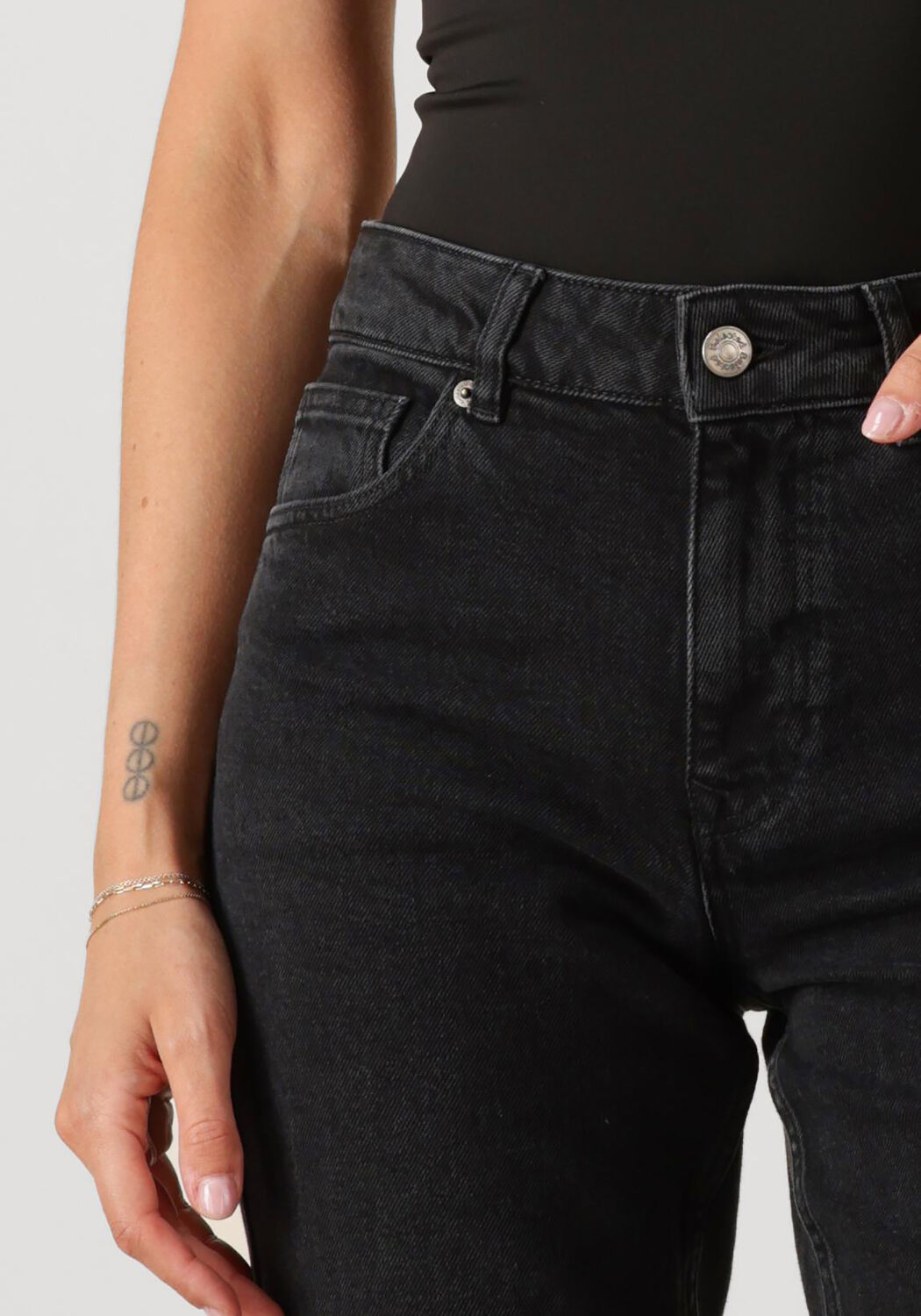 Zwarte SELECTED WOMEN Slim fit jeans SLFSLIM BEA-KORI MW JEANS - large