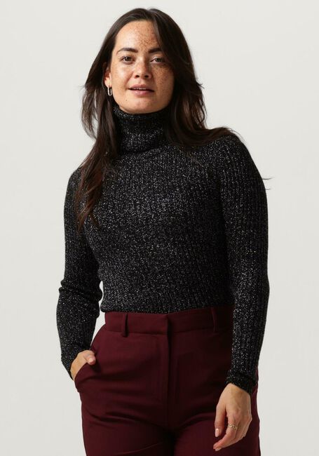 Grijze ACCESS Coltrui LUREX KNITTED TURTLENECK TOP - large