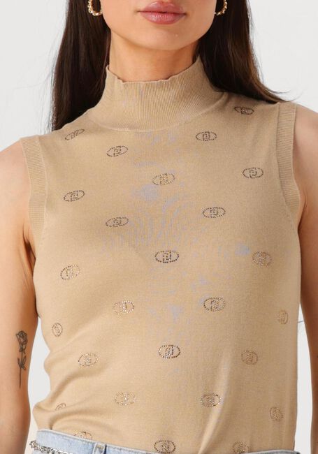 Beige LIU JO Top ECS MAGLIA CHIUSA S/M - large