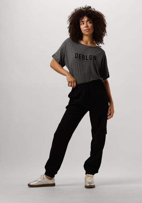 Grijze DEBLON SPORTS T-shirt VIOLA TOP SHORT SLEEVE - large