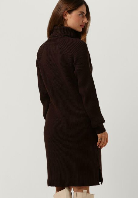 Bruine MINUS Mini jurk AVA KNIT TURTLENECK DRESS - large