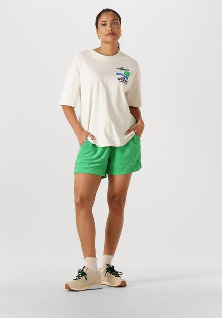 Groene POM AMSTERDAM Korte broek SHORTS TERRY PALM GREEN - large