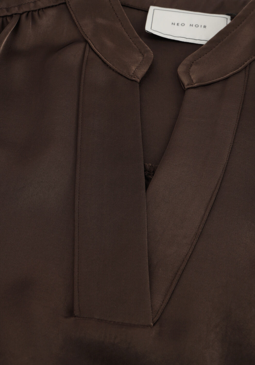 Bruine NEO NOIR Blouses ROELLA HEAVY SATEEN BLOUSE - large