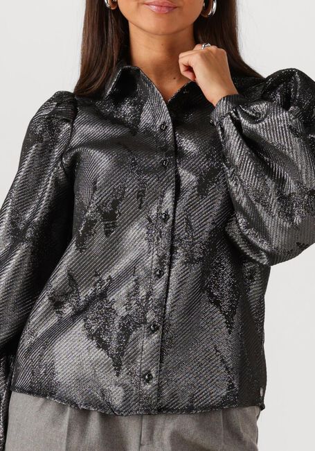 Zwarte NUKUS Blouses LETTIE BLOUSE METALLIC - large