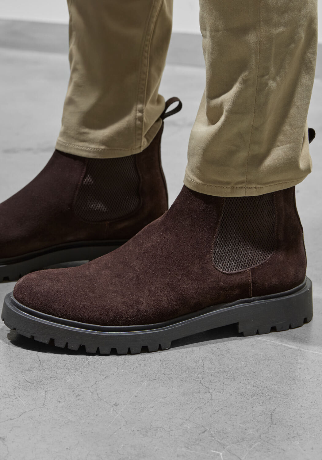 Bruine STEFANO LAURAN Chelsea boots 7327 - large