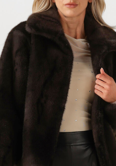 Zwarte SILVIAN HEACH Faux fur jas FUR COAT LIZOAIN - large